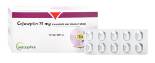 Cefaseptin 75mg comprimés pour chiens